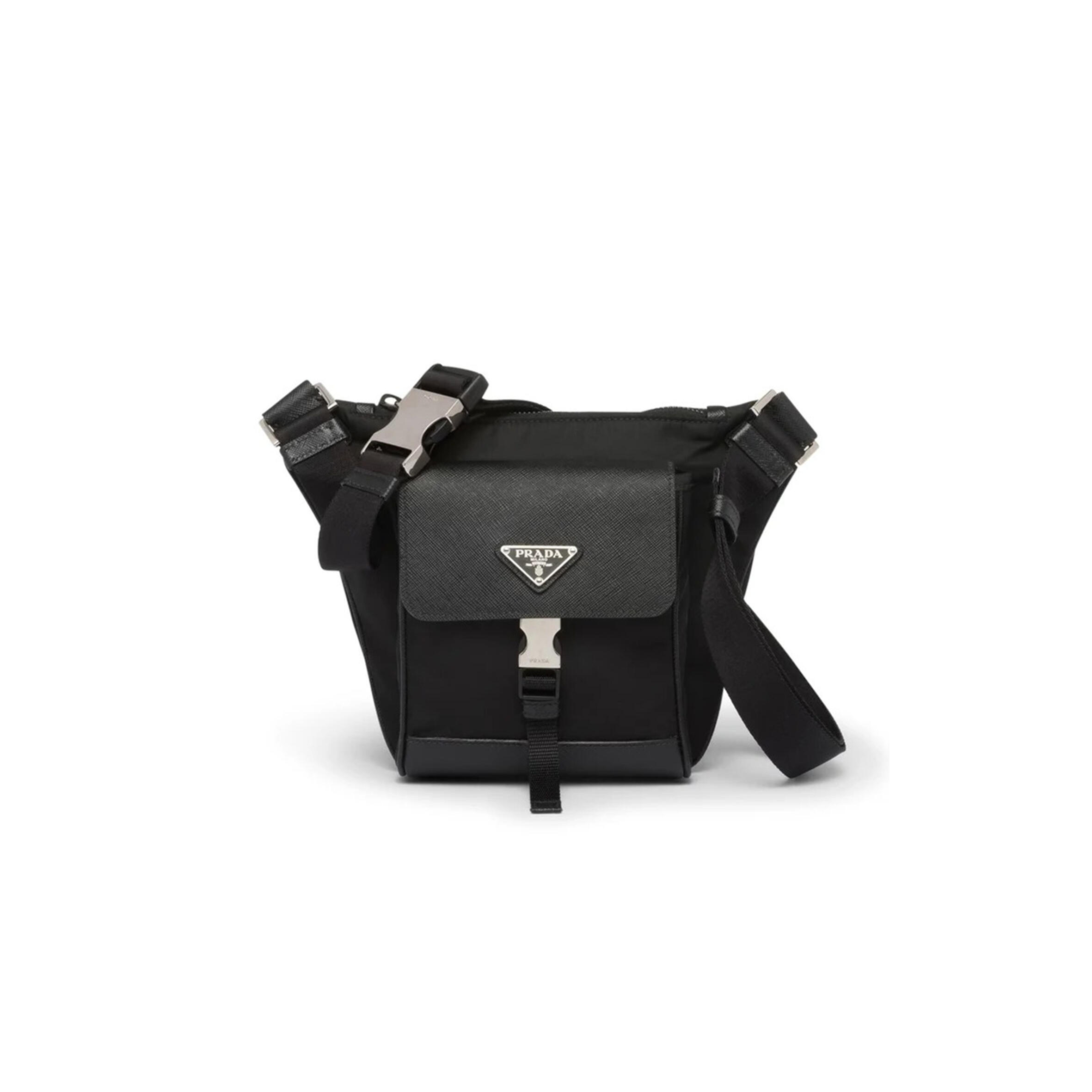 Pra*a re-nylon leather shoulder bag 2vh160 (20*16*2.5cm)